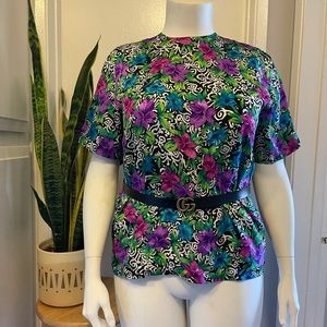 Retro/Vintage Tropical Blouse